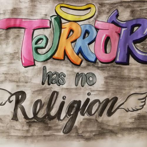 Graffiti gegen Terror