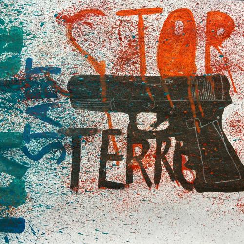 Graffiti gegen Terror