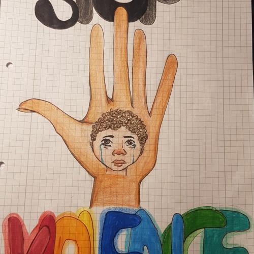 Graffiti gegen Terror