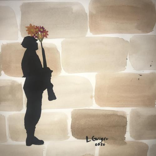 Graffiti gegen Terror