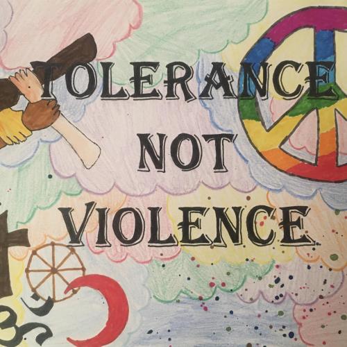 Graffiti gegen Terror