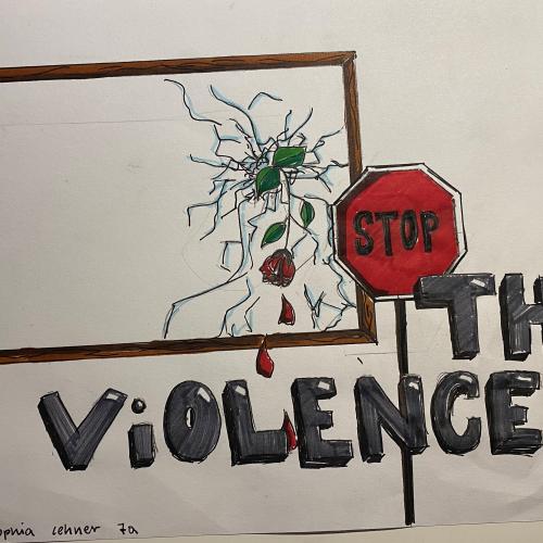 Graffiti gegen Terror